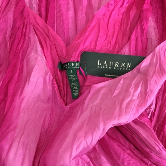 Lauren Ralph Lauren Silk Fuchsia Summer Dress - Picture 4 of 13